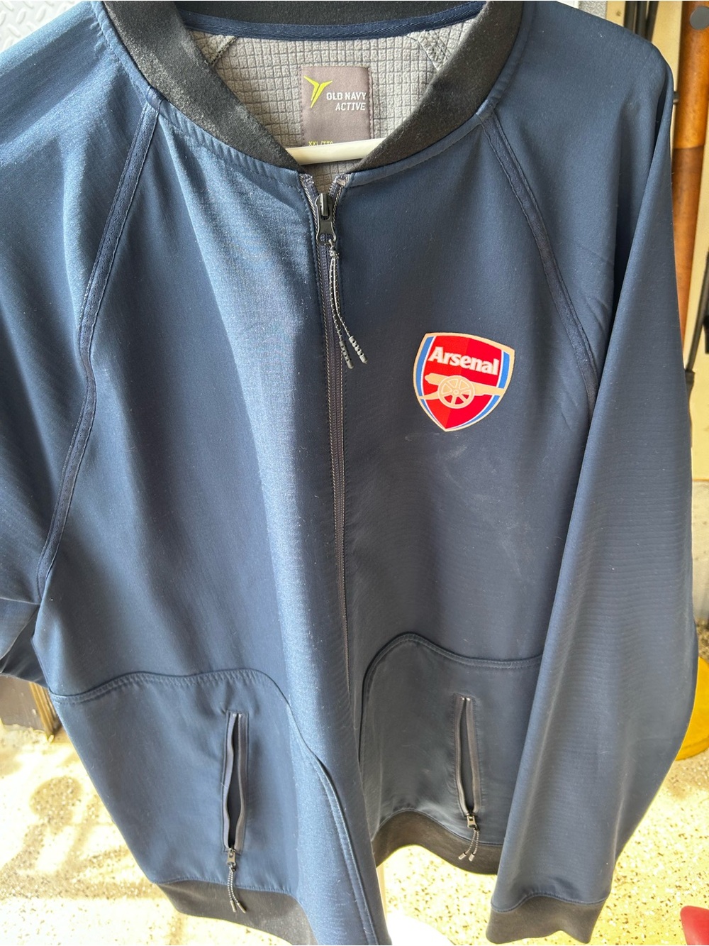 Old Navy Navy Bomber Jacket with Red Arsenal Crest